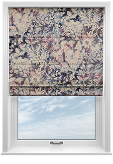 Oasis, Charcoal - Roman Blind